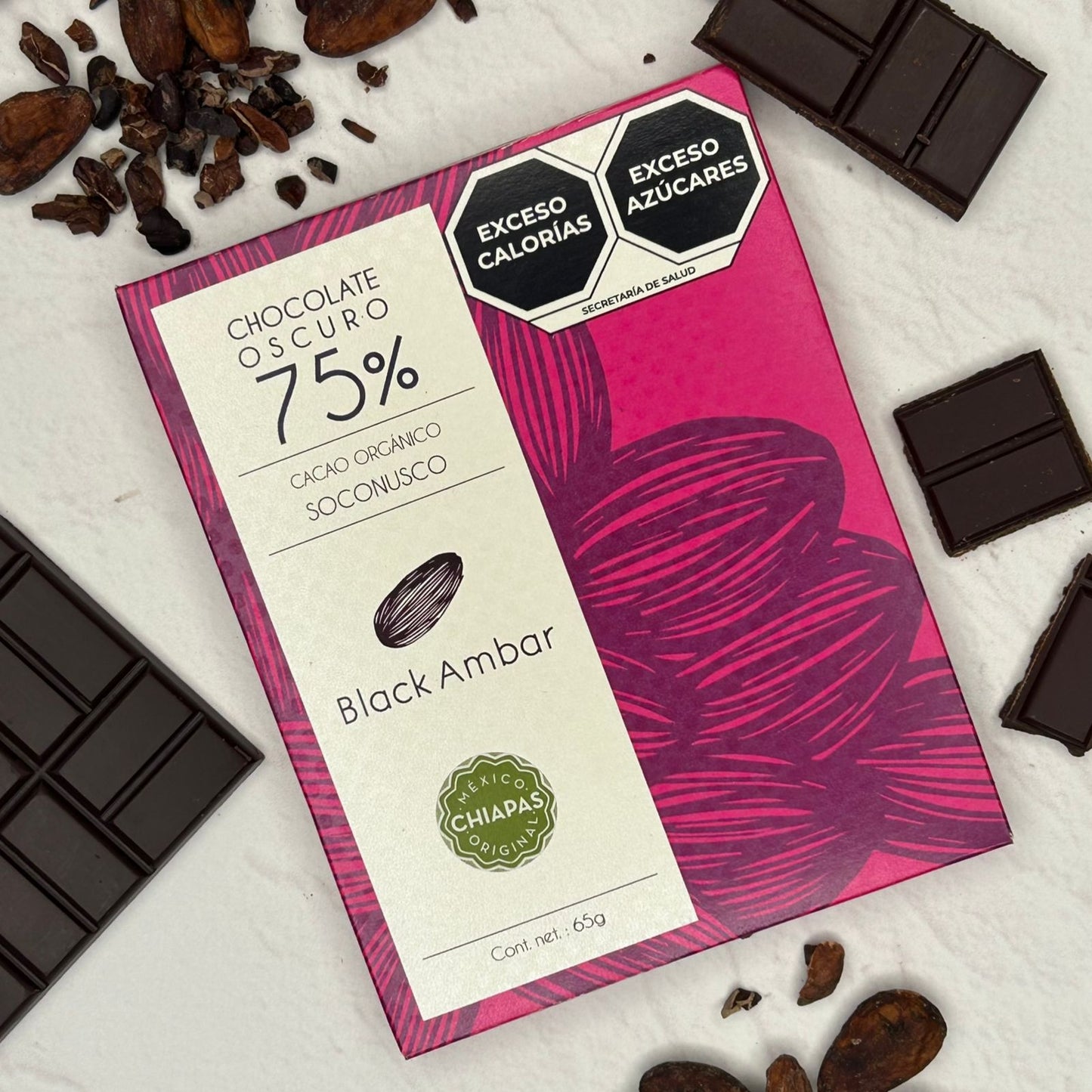 Tableta de chocolate amargo 75% cacao