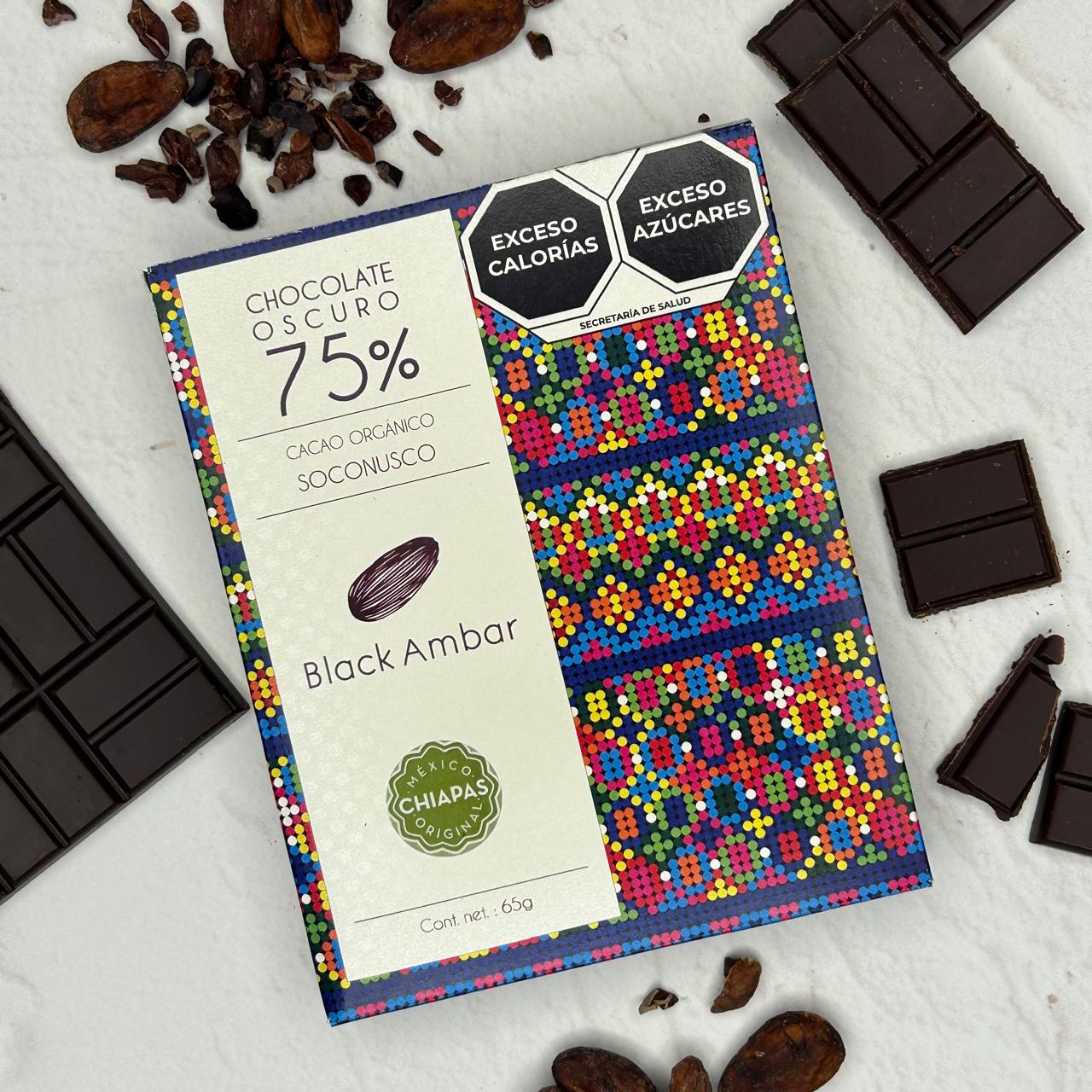 Tableta de chocolate amargo 75% cacao